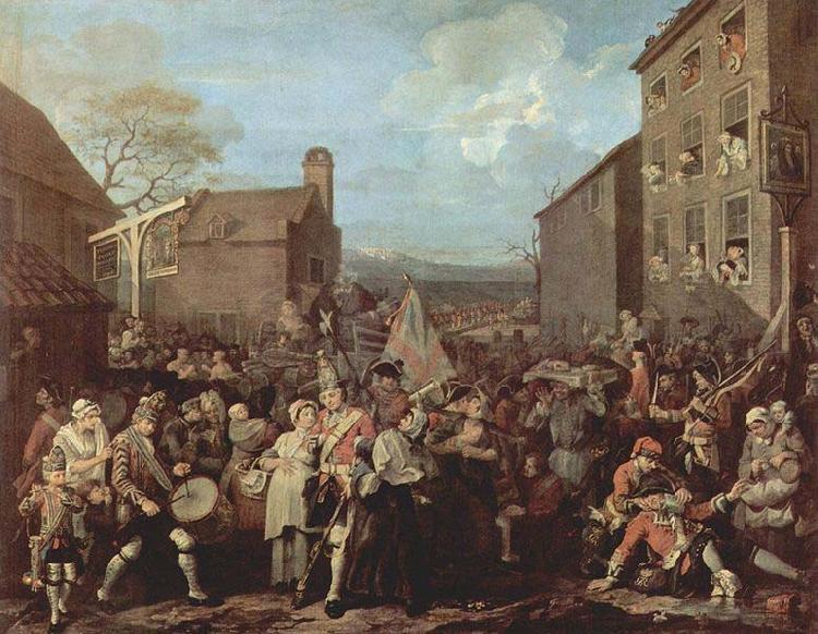 William Hogarth March of the Guards to Finchley Germany oil painting art